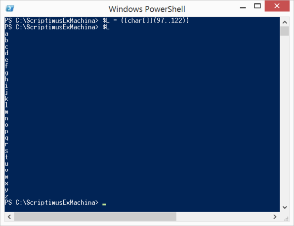 PowerShell Characters LowerCase